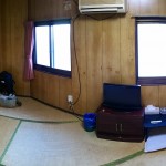 Inside our room at the ryokan in Osaka (Izumisano)